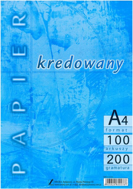 PAPIER KREDOWY A4 200G A'100 KRESKA