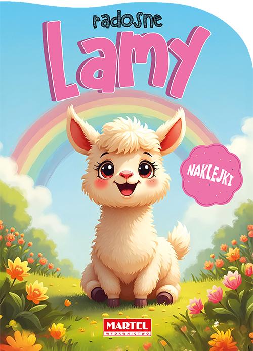 KSIĄŻECZKA RADOSNE LAMY Z NAKLEJKAMI