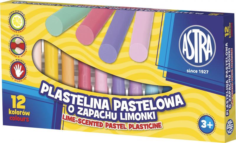 PLASTELINA 12 ASTRA PASTEL ZAPACH LIMONKI