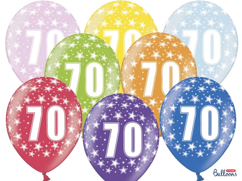 BALONY 70TH BIRTHDAY METALLIC MIX