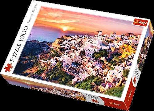 PUZZLE 1000 TREFL ZACHÓD SŁOŃCA NAD SANTORINI