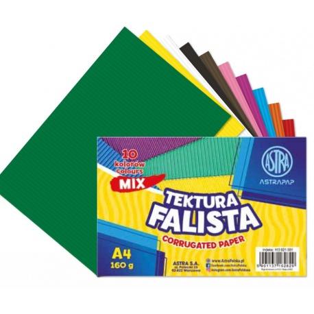 TEKTURA FALISTA ASTRAPAP A4 MIX 10 kol 160g, zestaw