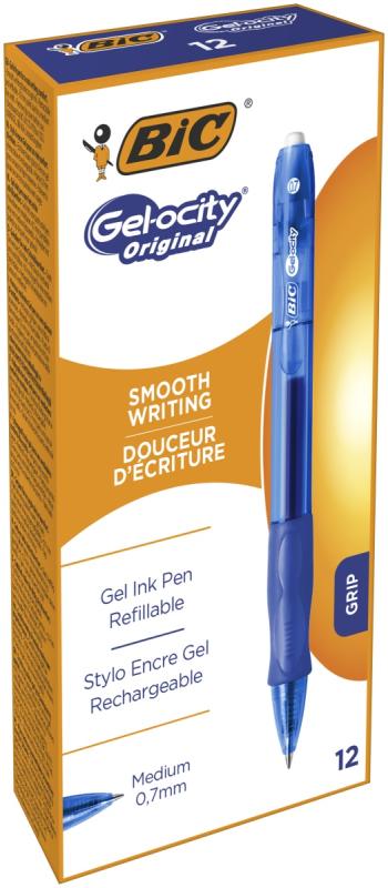 DŁUGOPIS BIC GELOCITY GEL CLIC NIEBIESKI A/12