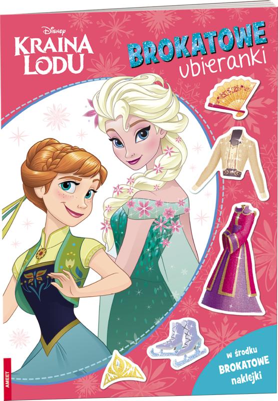 KSIĄŻECZKA DISNEY KRAINA LODU. BROKATOWE UBIERANKI