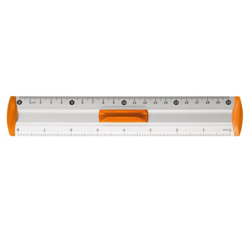LINIJKA ALUMINIOWA 20CM TETIS (P)
