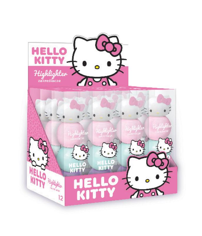 ZAKREŚLACZE KULKI 3 KOLORY /PASTEL/ HELLO KITTY