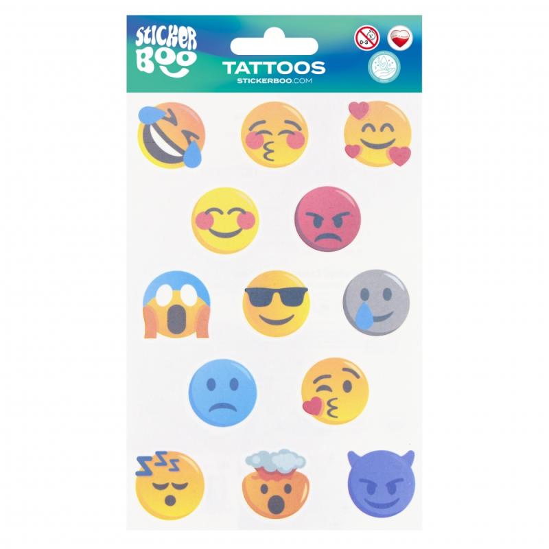 TATUAŻ NA PRZEDMIOT EMOTIKONY 100X175 S-BOO B C 1 1000