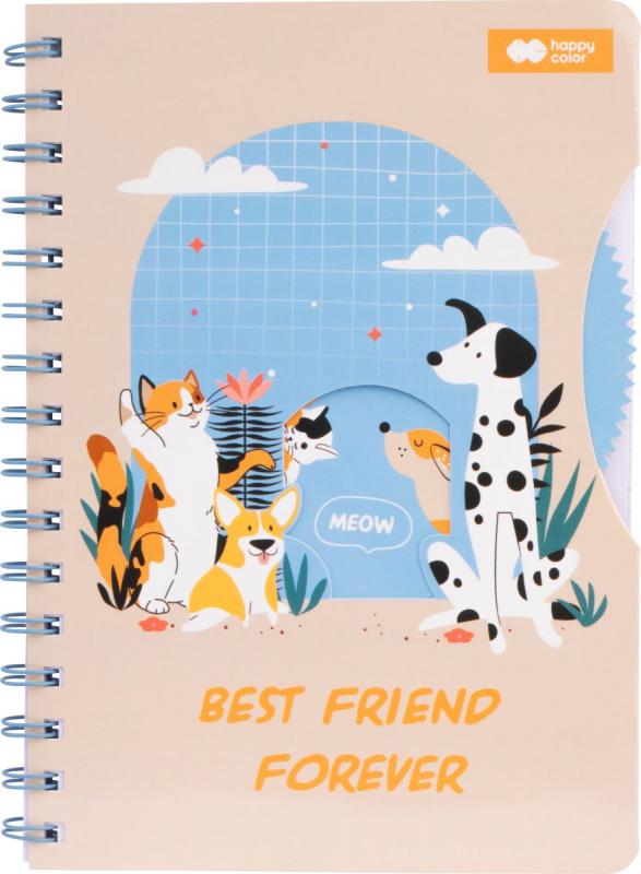 NOTES NA SPIRALI A5/80 CAT&DOG Z OKIENKIEM 80G KRATKAM I KROPKI GDD