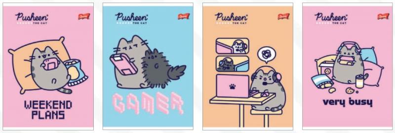 ZESZYT A5/32 # LAMINOWANY PUSHEEN