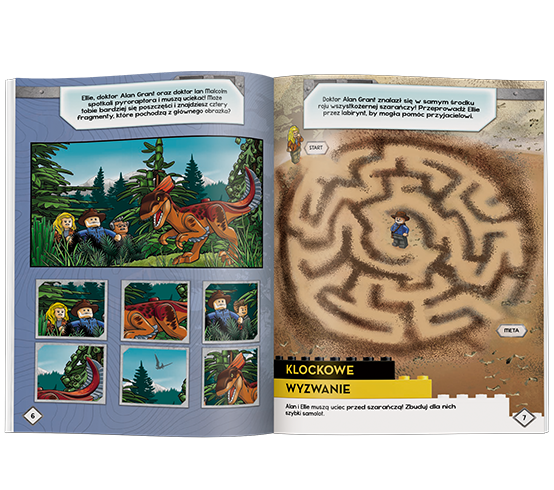 KSIĄŻECZKA LEGO JURASSIC WORLD. NOWA ERA DINOZAURÓW