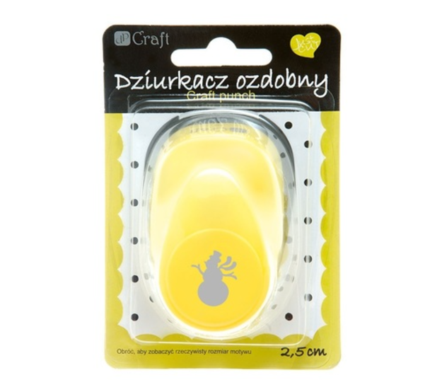 DZIURKACZ OZDOBNY 2,5CM BAŁWANEK 2 #ŚWIĘTA