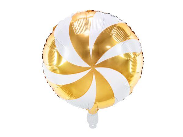 BALON FOLIOWY CUKIEREK 35CM ZŁOTY