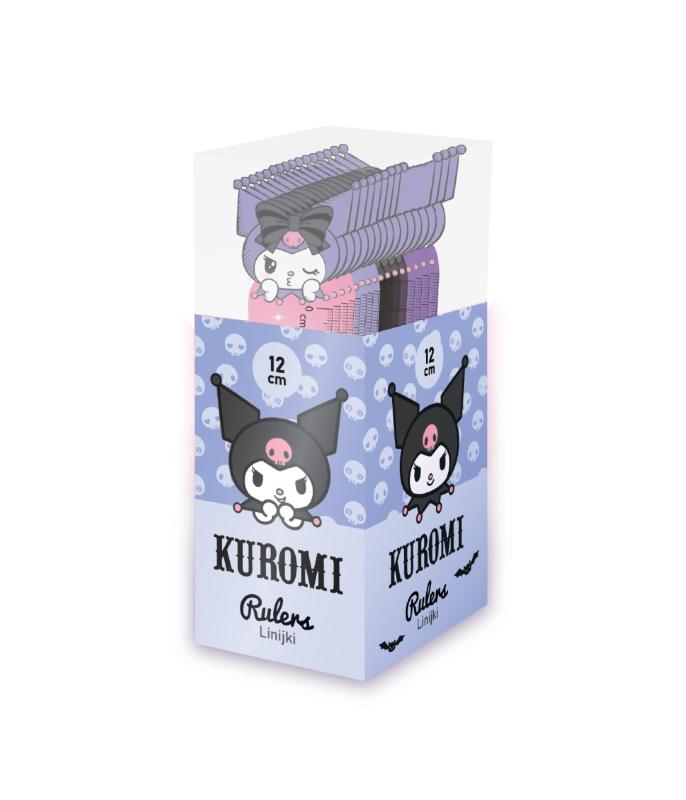 LINIJKA 12 CM Z GŁÓWKĄ KUROMI