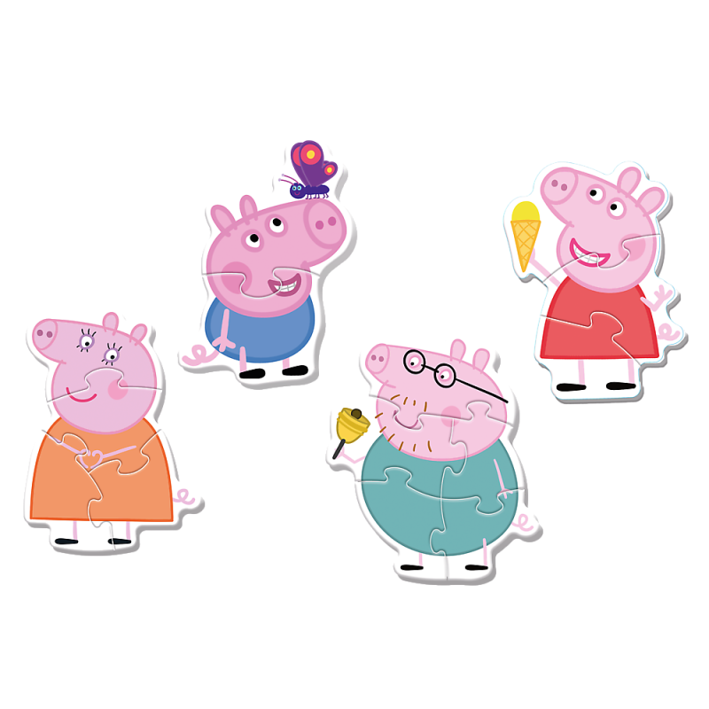 PUZZLE BABY CLASSIC MAŁA ŚWINKA WŚRÓD PRZYJACIÓŁ