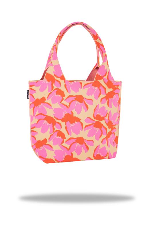 TORBA NA RAMIĘ CP KNITTED BAG - FLORES ROSA