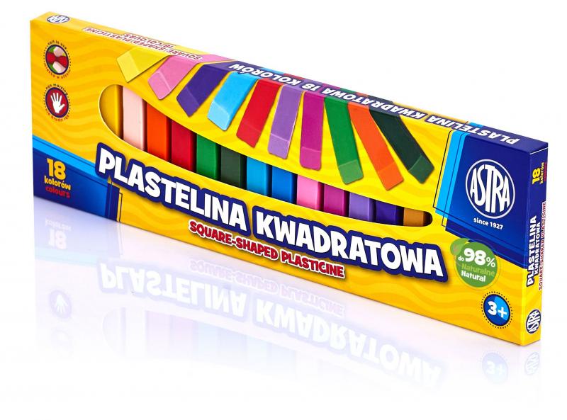 PLASTELINA 18 ASTRA KWADRATOWA