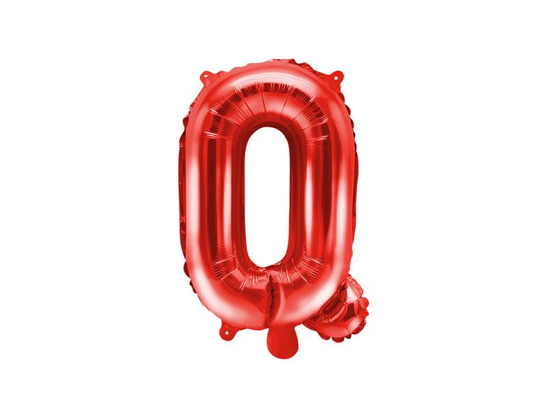 BALON FOLIOWY LITERA Q 35CM CZERWONY
