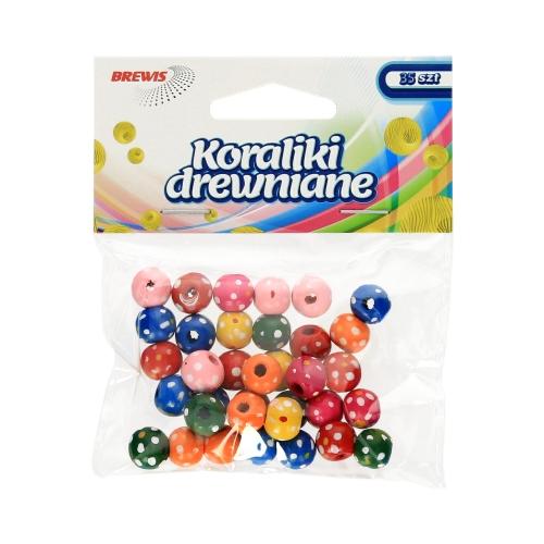 KORALIKI DREWNIANE 10MM MIX KOL. KD10-3