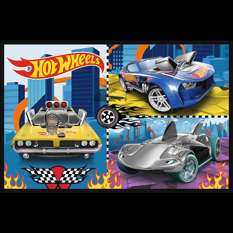 PUZZLE 2X70 TREFL SAMOCHODZIKI-HOT WHEELS