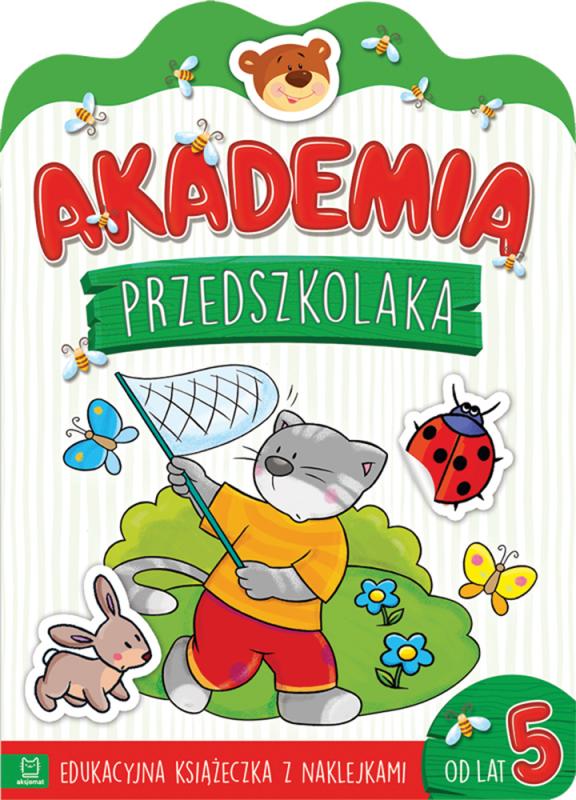 KSIĄŻECZKA AKADEMIA PRZEDSZKOLAKA OD 5 LAT. EDUKACYJNA KSIĄŻECZKA Z NAKLEJKAMI