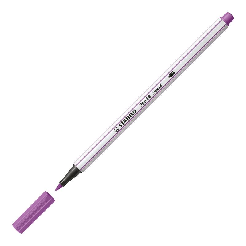 PISAKI STABILO 68 BRUSH ŚLIWKOWY
