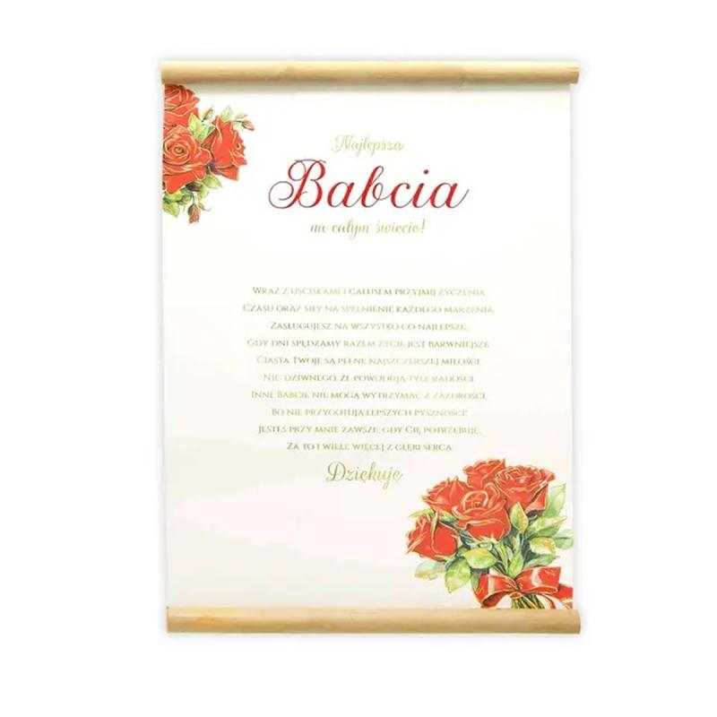 DYPLOM Z BAMBUSEM KOTEK DZIEŃ BABCI I DZIADKA