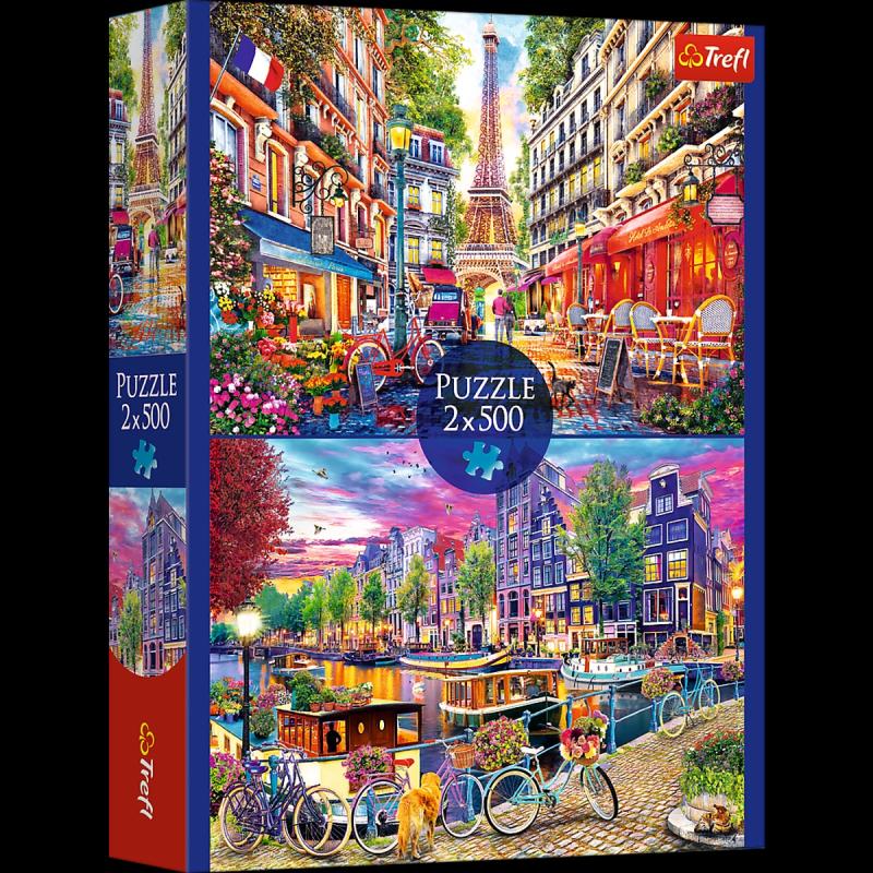 PUZZLE 2X500 TREFL EUROPEJSKIE STOLICE