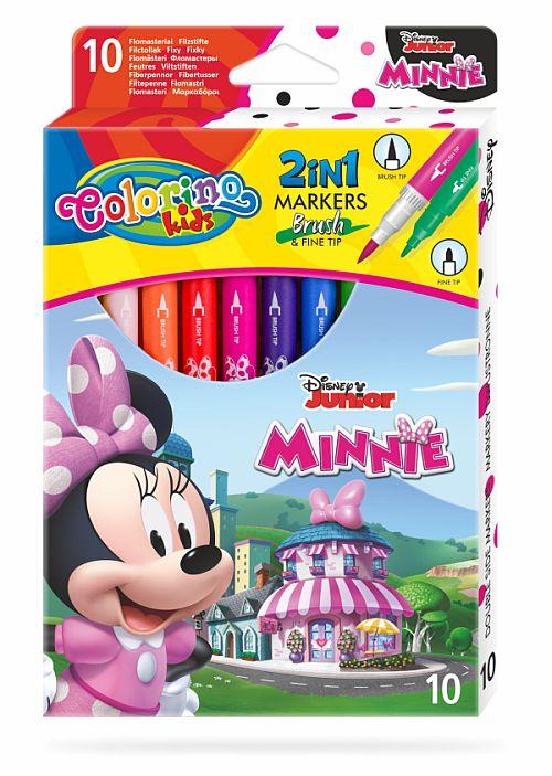 FLAMASTRY DWUSTRONNE 10 KOL. COLORINO /MINNIE / /12/