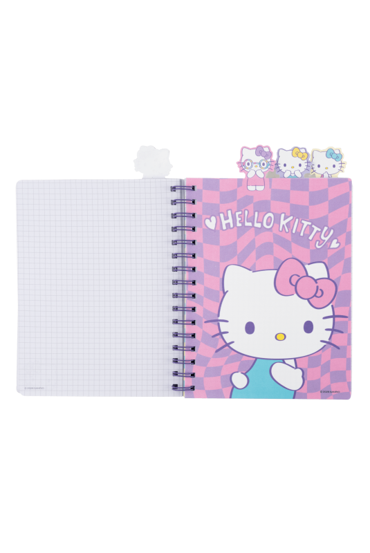 KOŁOBRULION A5 /100# HELLO KITTY - K/Z GŁÓWKAMI WZÓR 2 - PINK