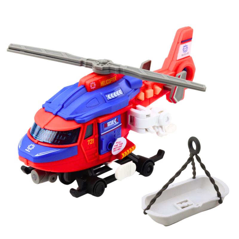 HELIKOPTER RATUNKOWY NOSZE HAK WCIĄGARKA NAPĘD ŚWIATŁA DŹWIĘKI