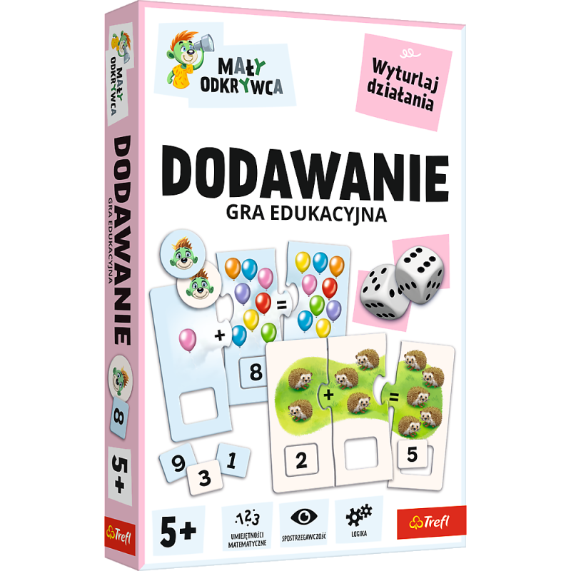 GRA TREFL DODAWANIE - MAŁY ODKRYWCA