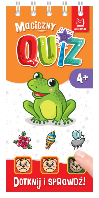 KSIĄŻECZKA MAGICZNY QUIZ Z ŻABKĄ. DOTKNIJ I SPRAWDŹ 4+