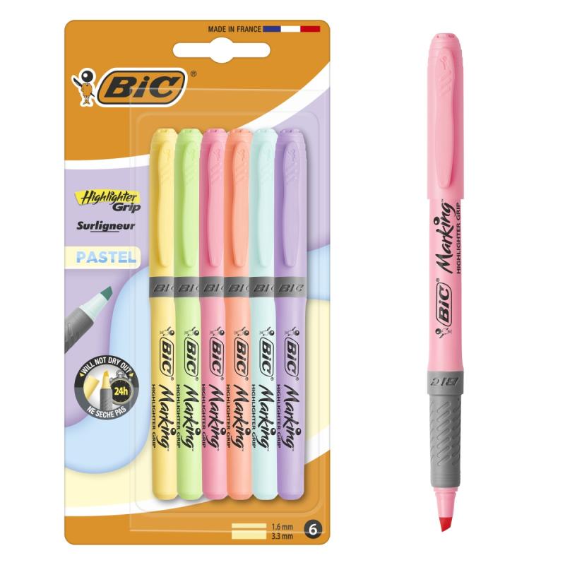ZAKREŚLACZ BIC PASTELOWY A6