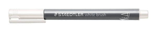 FLAMASTER PĘDZELKOWY METALLIC BRUSH BIAŁY