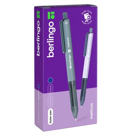 DŁUGOPIS AUTOMATYCZNY BERLINGO METHOD SILENCE CLICK 0,5MM NIEBIESKI A/12