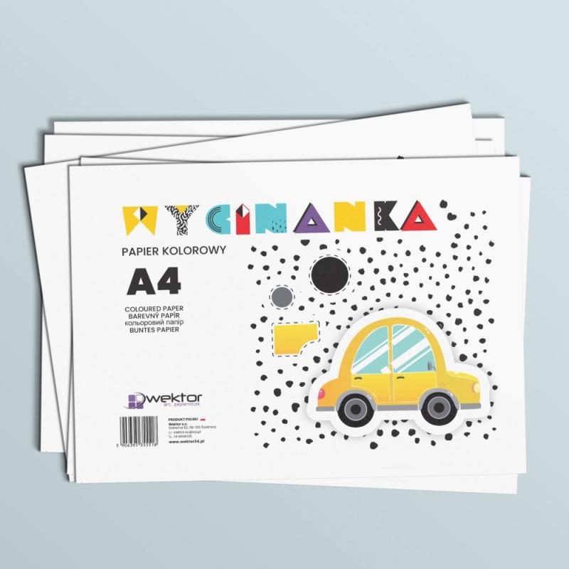 ZESZYT PAPIERÓW KOLOROWYCH A4/8 WEKTOR