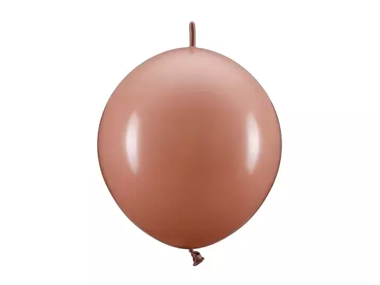 BALONY Z ŁĄCZNIKIEM 33CM BRUDNY RÓŻ