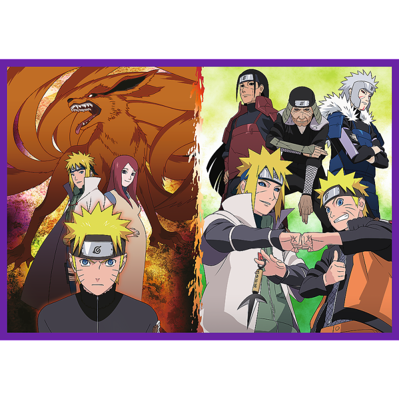 PUZZLE 4 x 250 TREFL 4x250 PRZYGODY NARUTO UZUMAKI