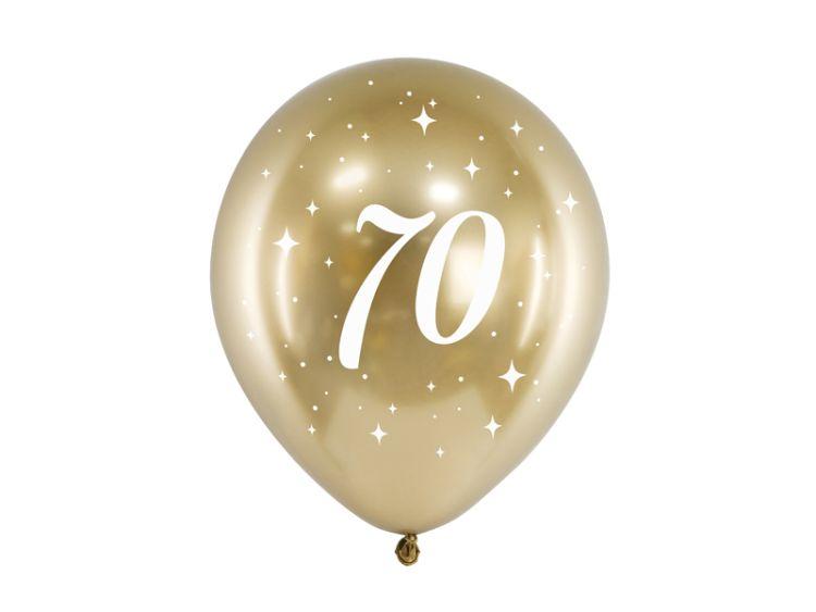 BALONY GLOSSY ZŁOTY 70 30CM A/6