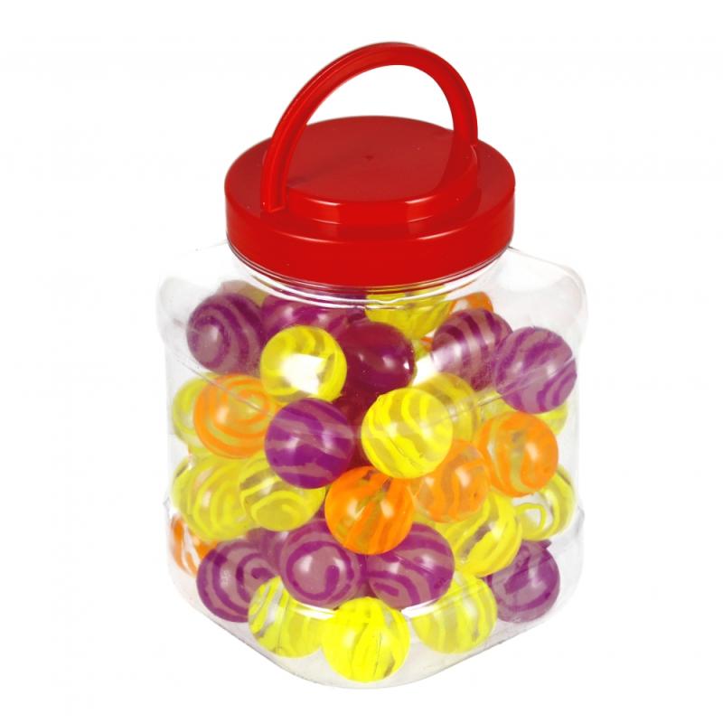 PIŁKA KAUCZUKOWA 3CM SPIRALA NEON SŁOIK A60