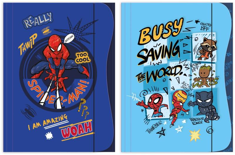 TECZKA Z GUMKĄ A4 SPIDER MAN BENIAMIN