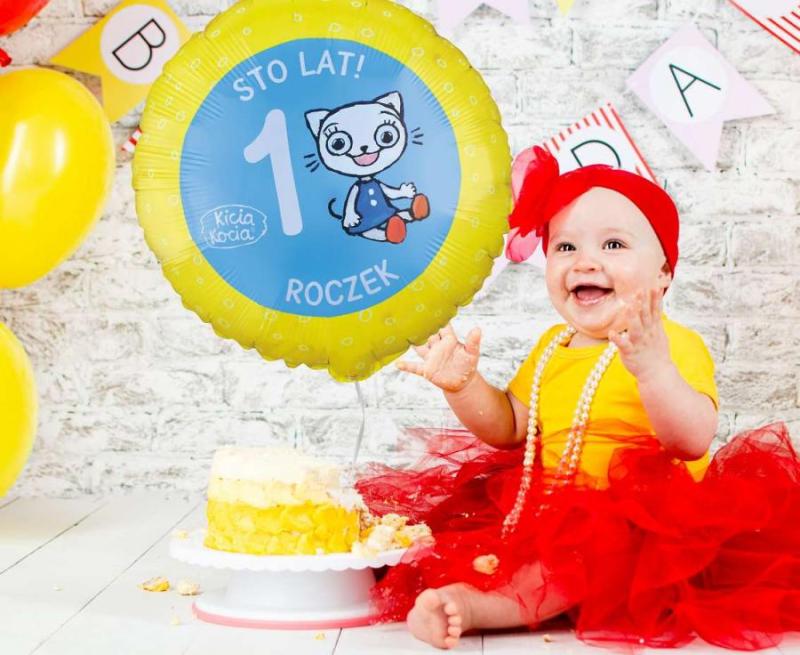 BALON FOLIOWY KICIA KOCIA ROCZEK 18