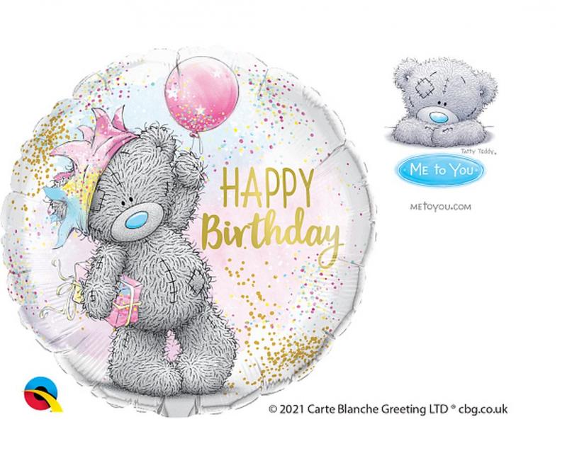 BALON FOLIOWY QL 18' TATTY TEDDY BIRTHDAY