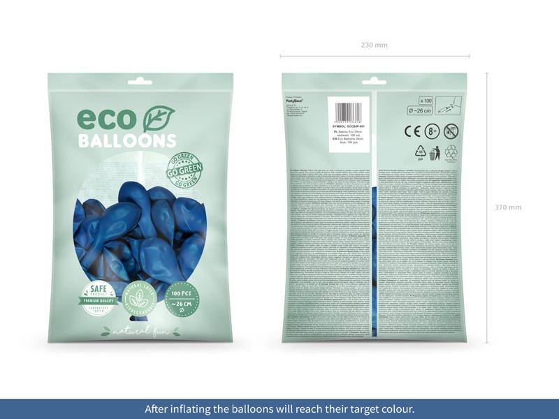 BALONY ECO 26CM PASTELOWE NIEBIESKI