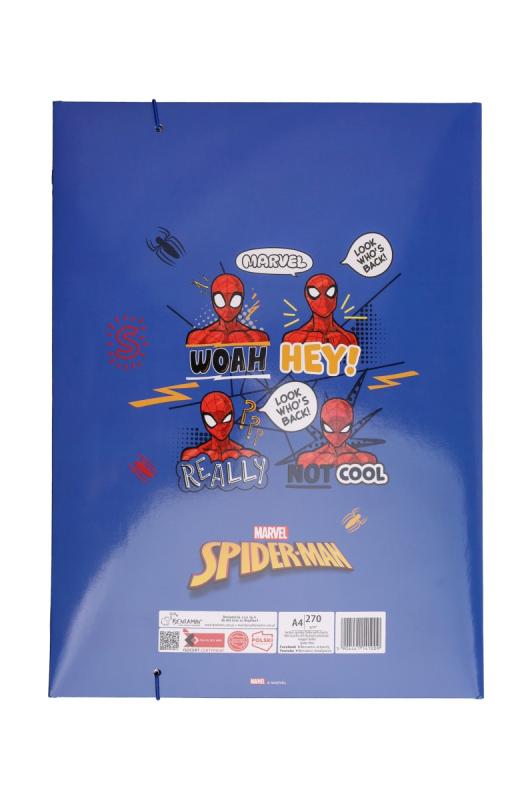 TECZKA Z GUMKĄ A4 SPIDER MAN BENIAMIN