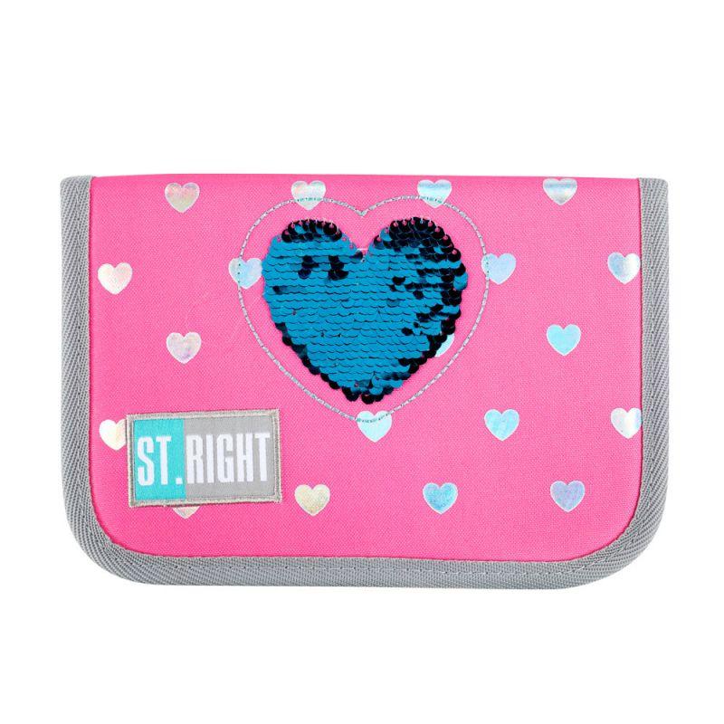 PIÓRNIK DWUKLAPKOWY BEZ WYPOSAŻENIA PC-03 STRIGHT SEQUIN CATS/CEKINOWE
