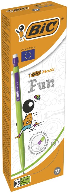 OŁÓWEK AUTOMATYCZNY BIC Z GUMKĄ MATIC COMBOS FUN A12