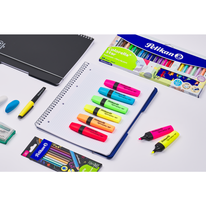 ZAKREŚLACZ PELIKAN 490 6 SZT ETUI