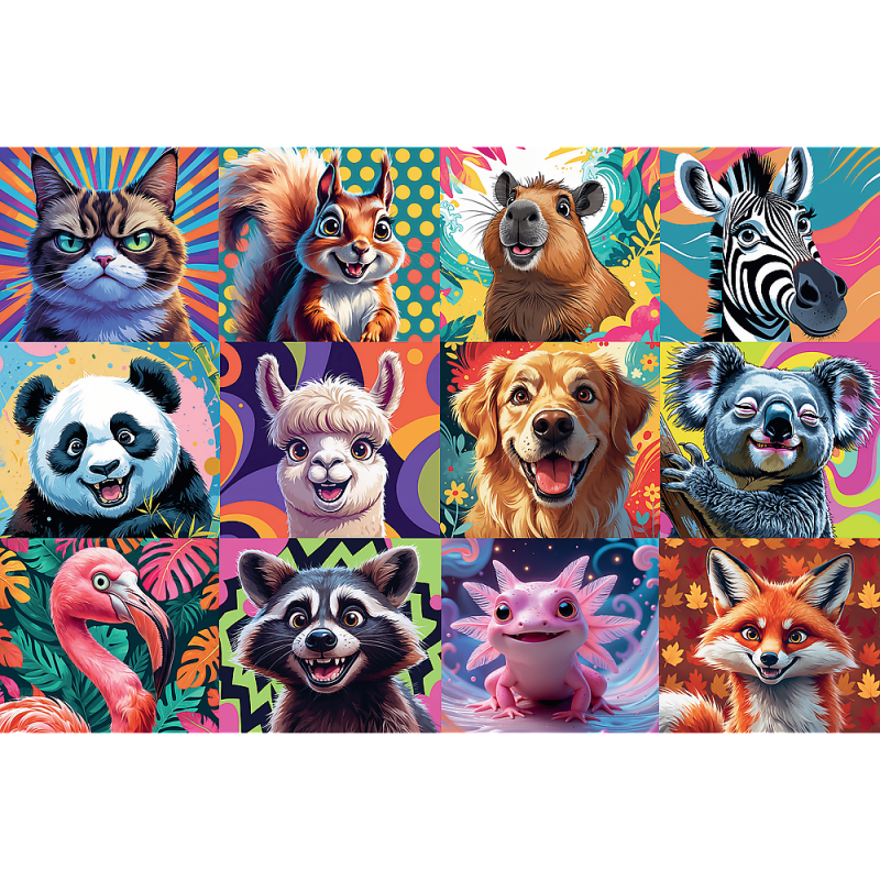 PUZZLE 300 TREFL ZABAWNE PORTRETY ZWIERZĄT