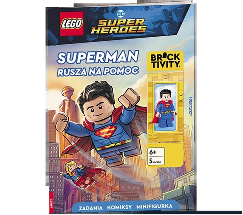 KSIĄŻECZKA LEGO DC COMICS SUPER HEROES. SUPERMAN RUSZA NA POMOC